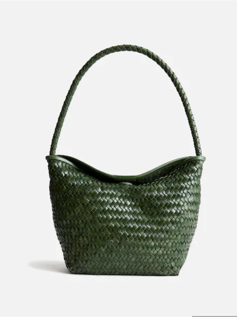 Madewell Woven Shoulder Bag — Olive